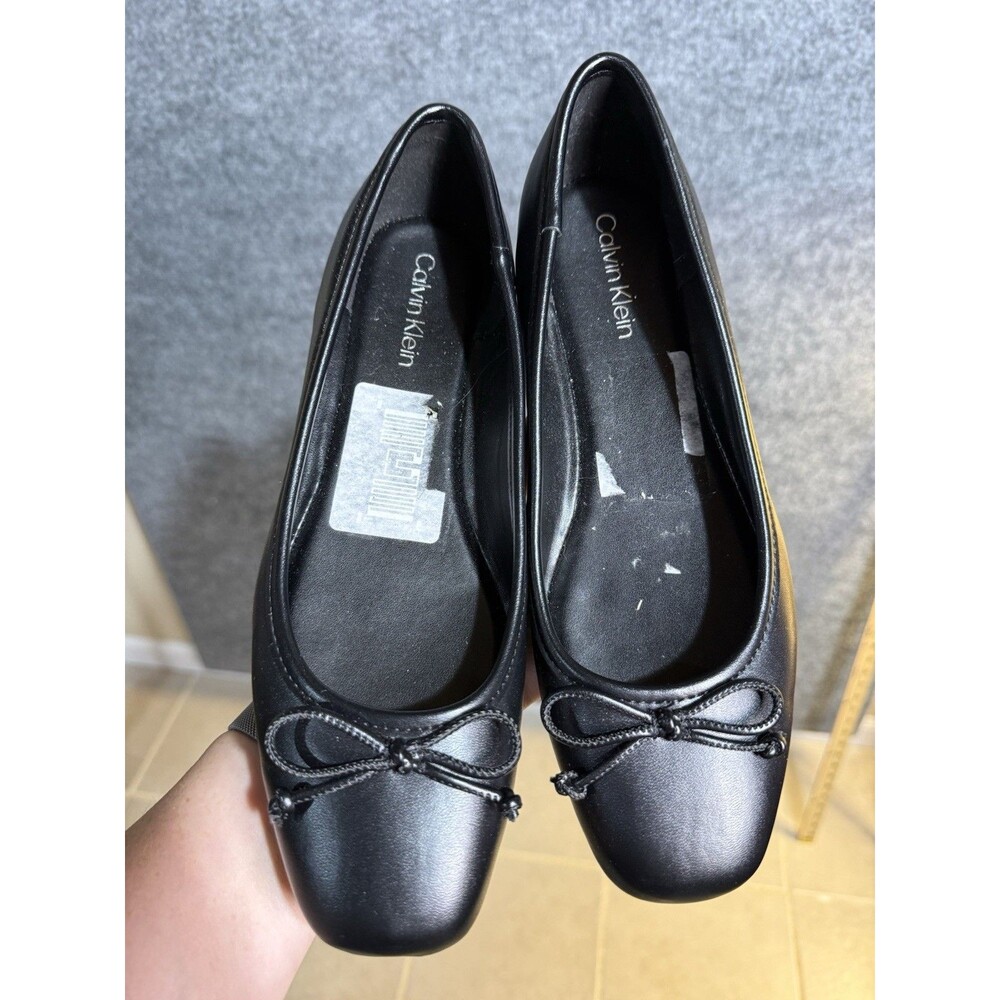 Calvin Klein Black Bow Flats – Women’s 8.5 – NEW!